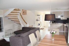 Blick zur Eingangstür des Ferienhauses